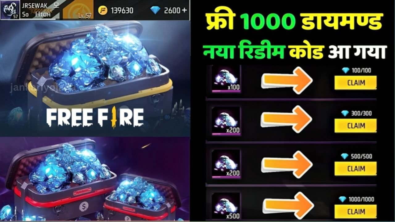 Free Fire Max Diamonds Redeem Code Today