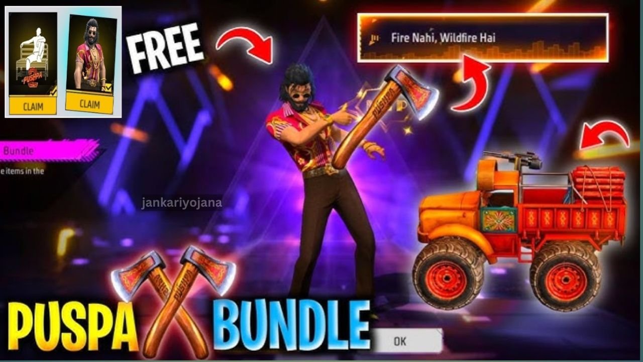 Free Fire Max Pushpa Bundle Claim