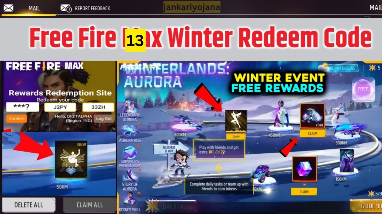 Free Fire Max Winter Redeem Code